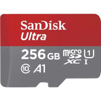 Produktbild för SanDisk Ultra - flash-minneskort - 256 GB - mikroSDXC UHS-I