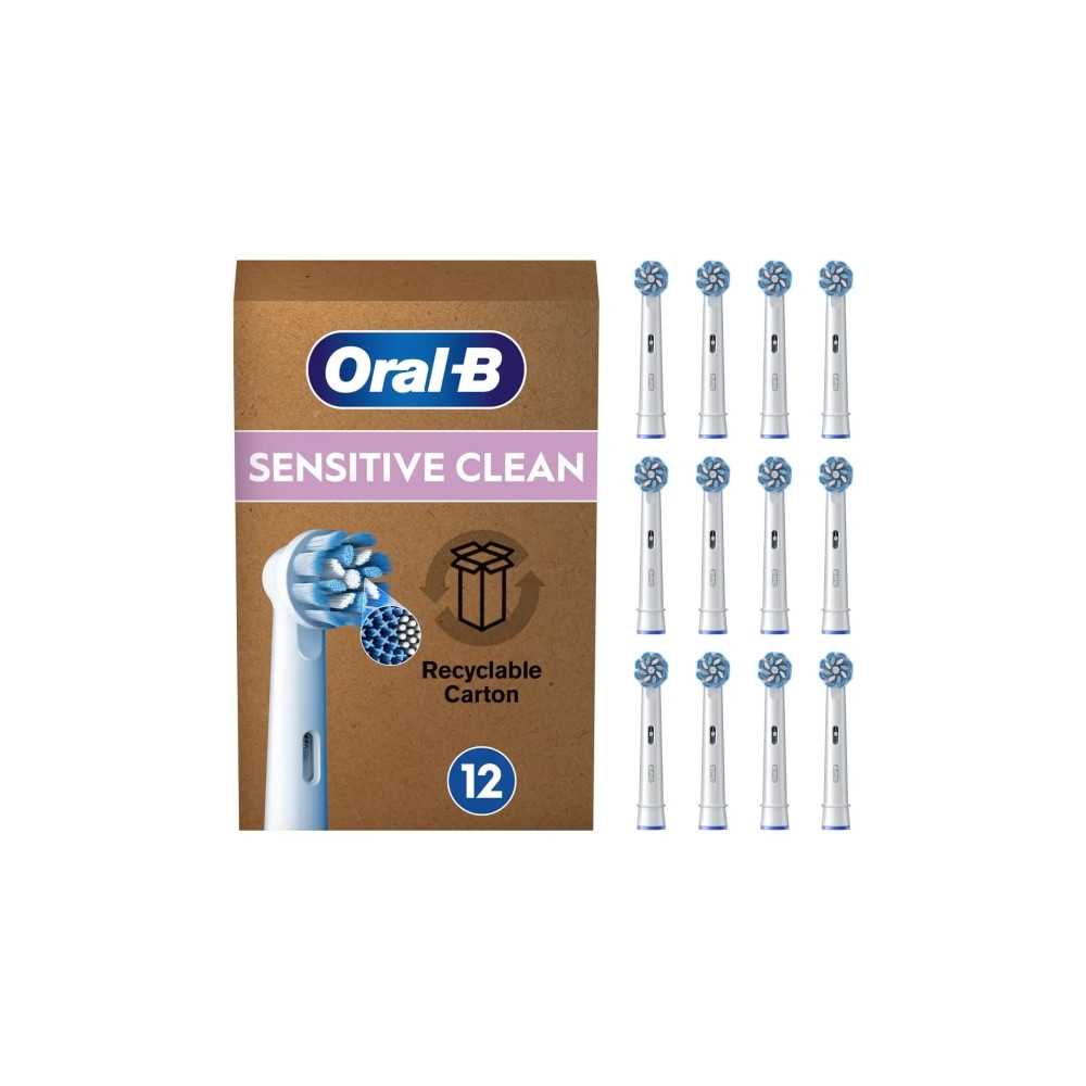 Produktbild för Oral-B Sensitive Clean , 12 styck, Vit, 3 månad (er), Extra...