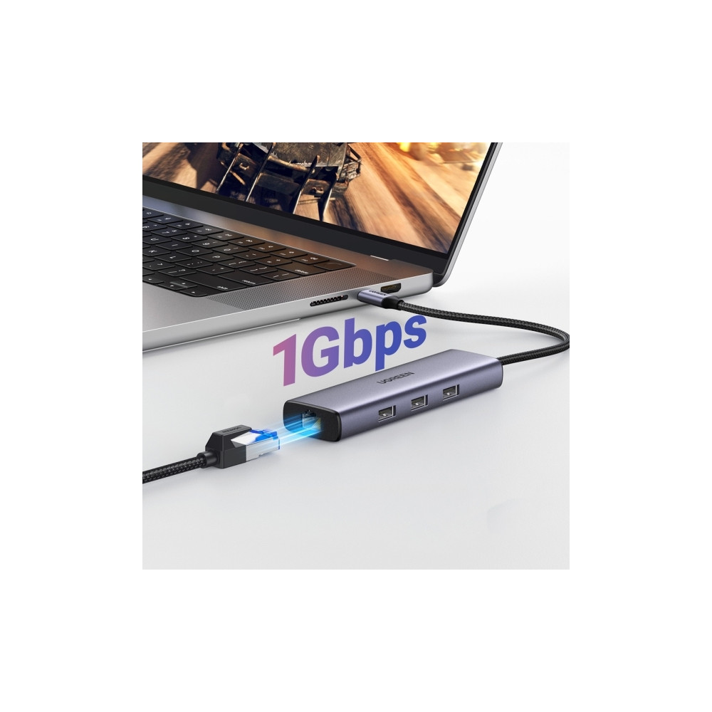 Produktbild för Ugreen - hubb - 6-i-1 USB C, 4K - 6 portar