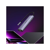 Produktbild för Ugreen - hubb - 6-i-1 USB C, 4K - 6 portar