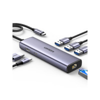 Produktbild för Ugreen - hubb - 6-i-1 USB C, 4K - 6 portar