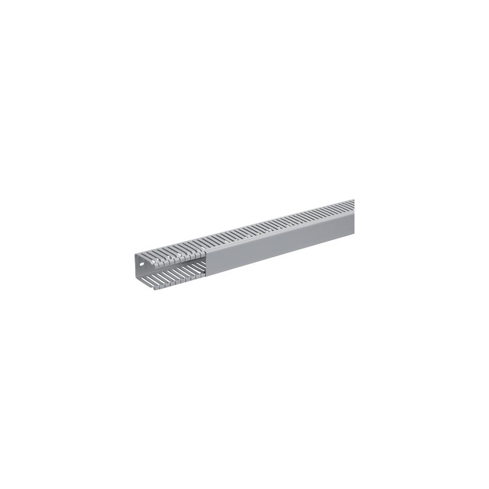 Produktbild för Hager BA64002507030B, Kabelränna, Grå, PVC, V0, 31 mm, 2000...