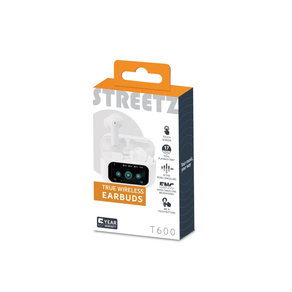 Produktbild för STREETZ T600 - True wireless-hörlurar med mikrofon