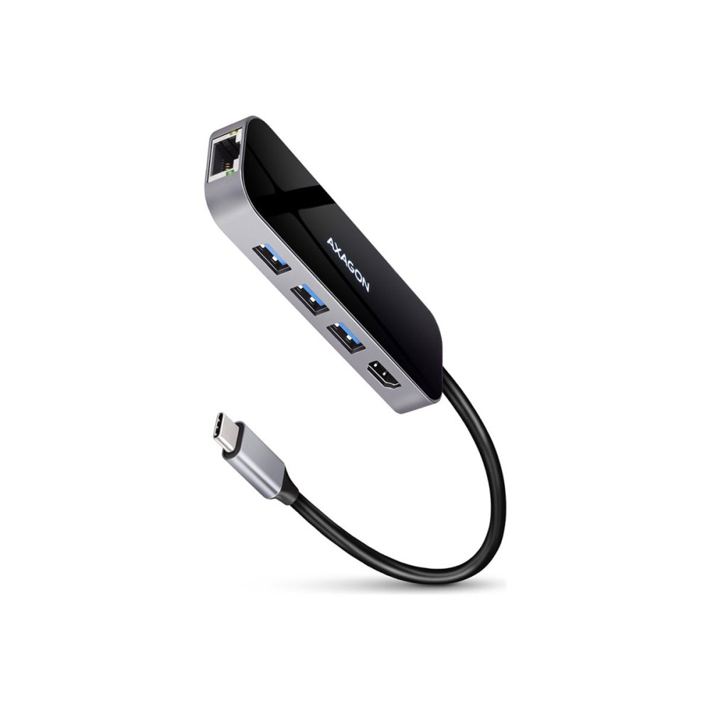 Produktbild för AXAGON HMC-6GL - dockningsstation - USB-C 3.2 Gen 1 / Thunderbolt 3 - HDMI - 1GbE