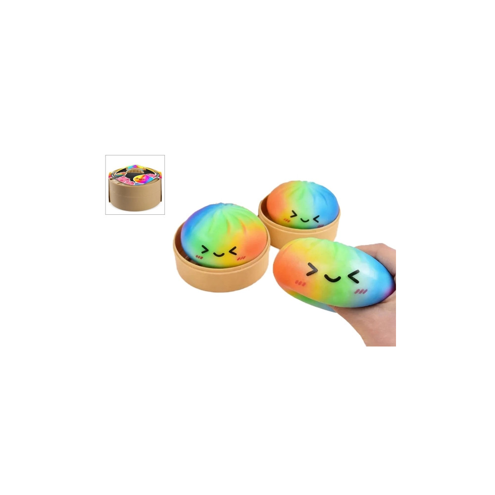 Produktbild för Trend Kawaii Rainbow foam dumplings 1 st (8,5 cm) i ångkokko...