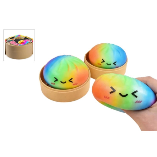 Trend Trend Kawaii Rainbow foam dumplings 1 st (8,5 cm) i ångkokko...
