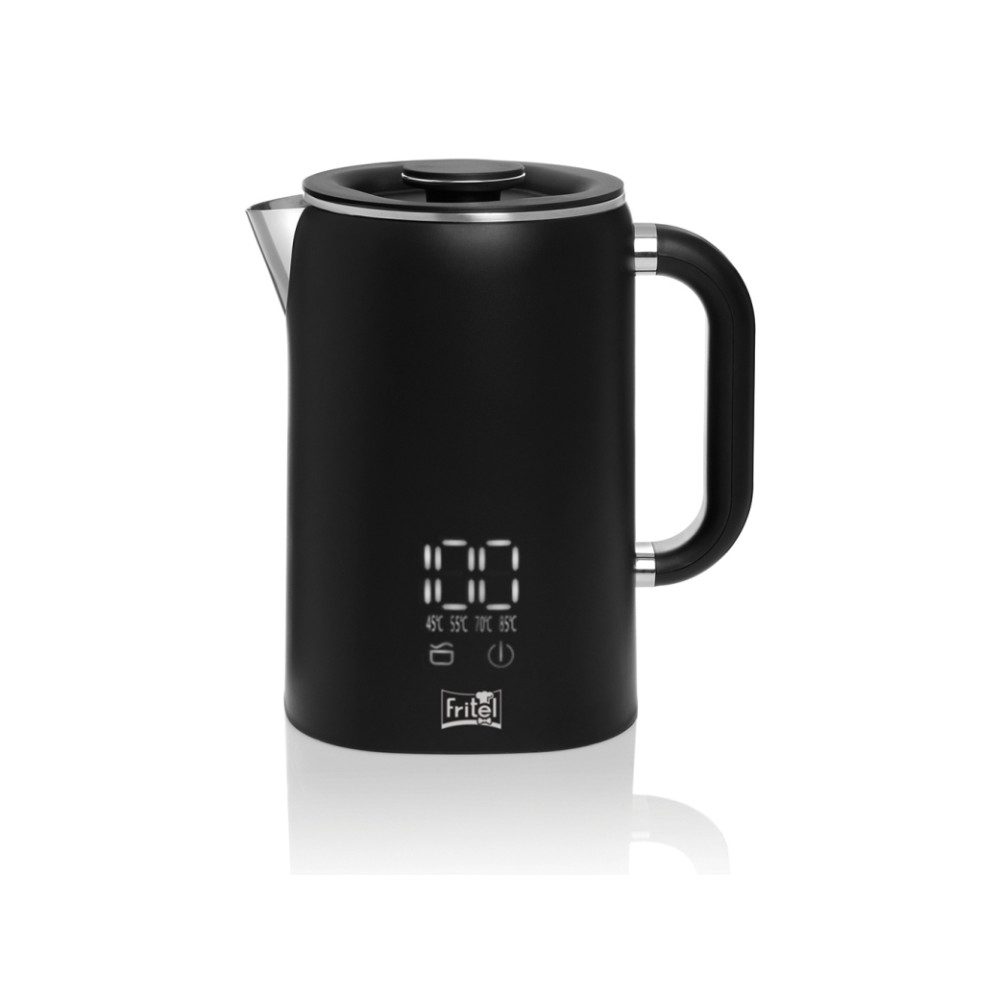 Produktbild för Fritel WK 2595, 1,7 l, 1500 W, Svart, Krom, Plast, Rostfritt...
