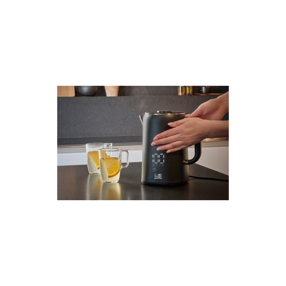 Produktbild för Fritel WK 2595, 1,7 l, 1500 W, Svart, Krom, Plast, Rostfritt...