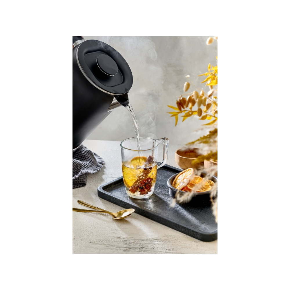 Produktbild för Fritel WK 2595, 1,7 l, 1500 W, Svart, Krom, Plast, Rostfritt...