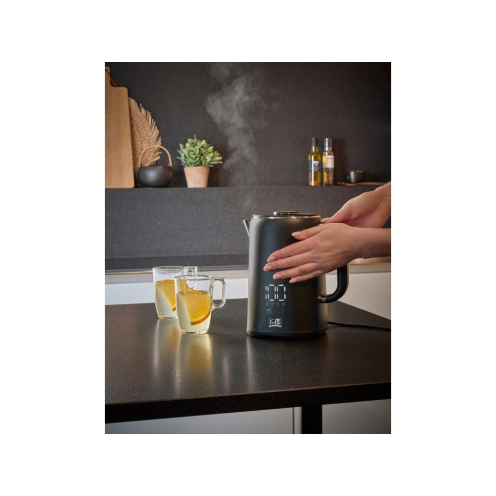 Produktbild för Fritel WK 2595, 1,7 l, 1500 W, Svart, Krom, Plast, Rostfritt...