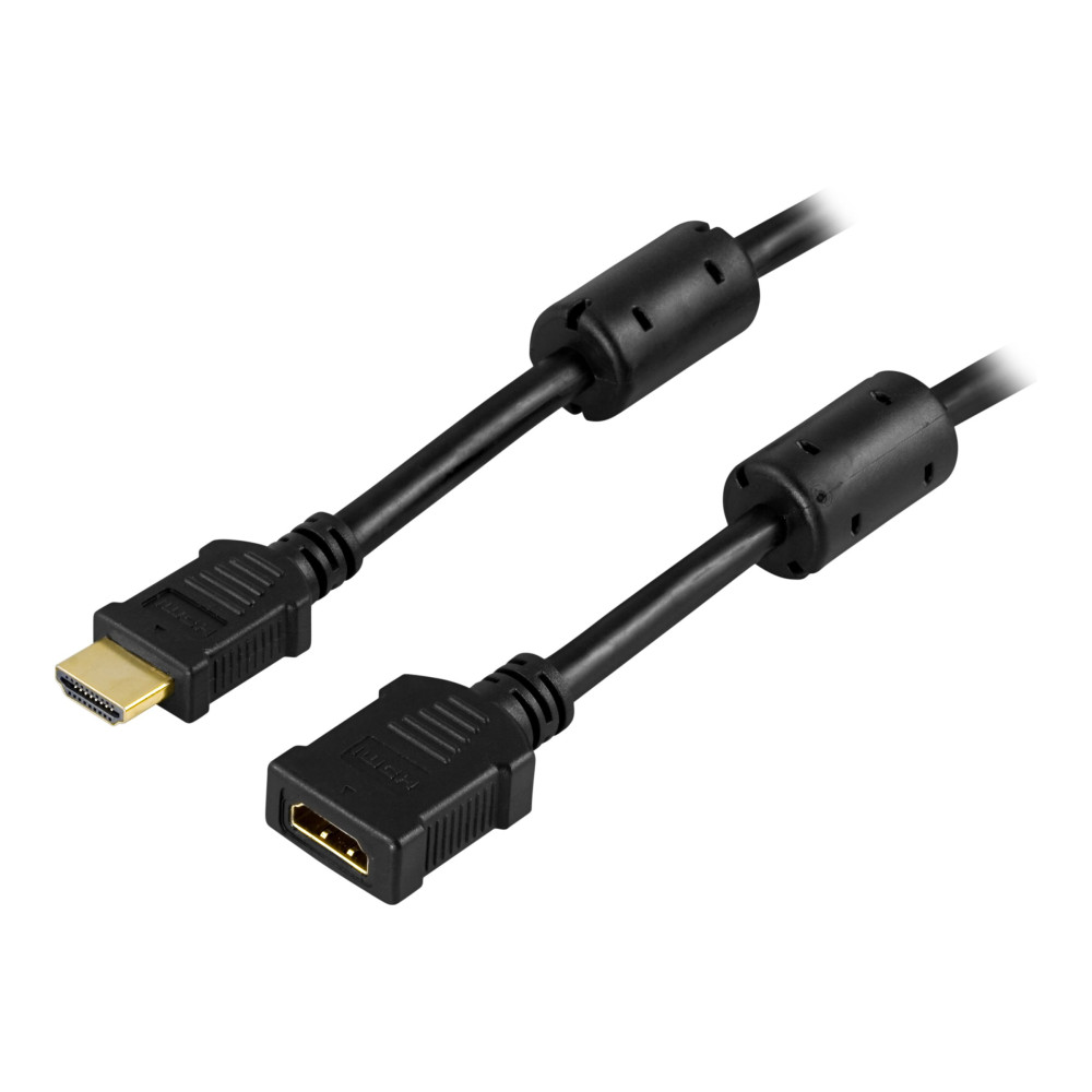 Produktbild för DELTACO HDMI-121 - HDMI-förlängningskabel - 1 m