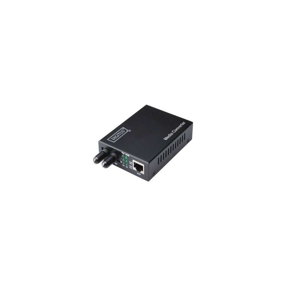 Produktbild för DIGITUS Professional DN-82010-1 - fibermediekonverterare - 10Mb LAN, 100Mb LAN