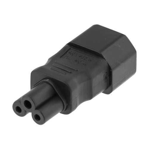 Deltaco DELTACO DEL-1011 - adapter för effektkontakt - IEC 60320 C5 till IEC 60320 C14