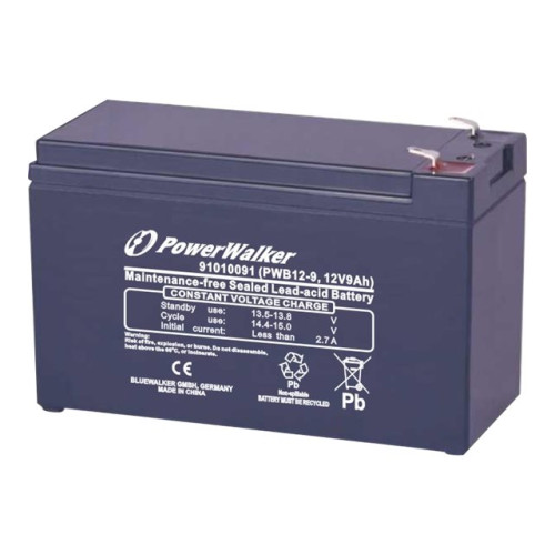 BlueWalker PowerWalker PWB12 Series PWB12-9 - UPS-batteri - Bly-syra - 9 Ah