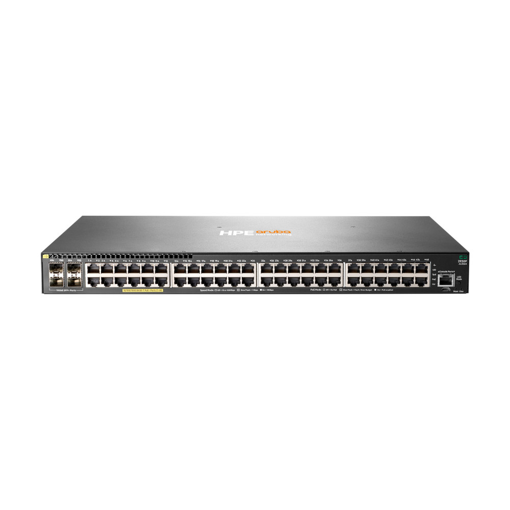 Produktbild för HPE Aruba 2930F 48G PoE+ 4SFP+ - switch - 48 portar - Administrerad - rackmonterbar