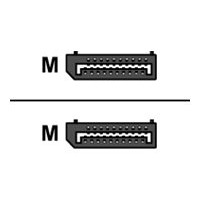 Produktbild för DELTACO DP-1030D - DisplayPort-kabel - DisplayPort till DisplayPort - 3 m