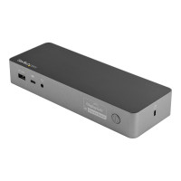 Produktbild för StarTech.com Universell dockningsstation för bärbara datorer med två 4K-bildskärmar - USB-C/USB 3.0 - 100W PD - dockningsstation - USB-C - 2 x HDMI, 2 x DP - 1GbE