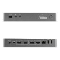 Produktbild för StarTech.com Universell dockningsstation för bärbara datorer med två 4K-bildskärmar - USB-C/USB 3.0 - 100W PD - dockningsstation - USB-C - 2 x HDMI, 2 x DP - 1GbE