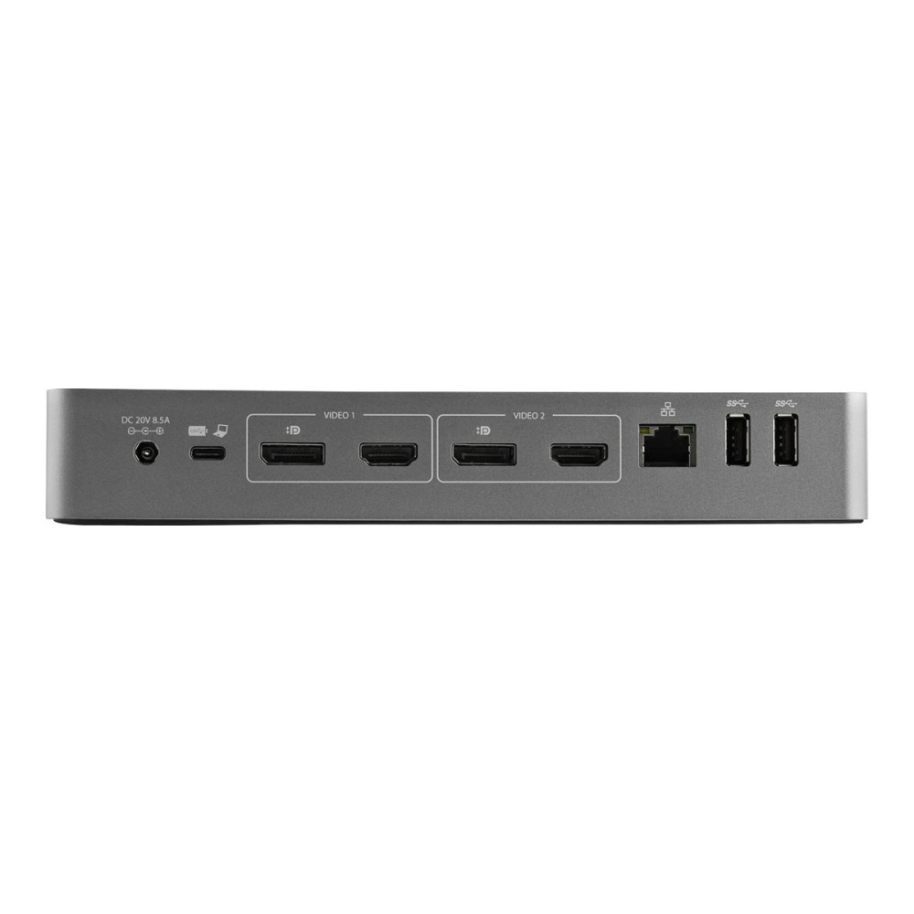 Produktbild för StarTech.com Universell dockningsstation för bärbara datorer med två 4K-bildskärmar - USB-C/USB 3.0 - 100W PD - dockningsstation - USB-C - 2 x HDMI, 2 x DP - 1GbE