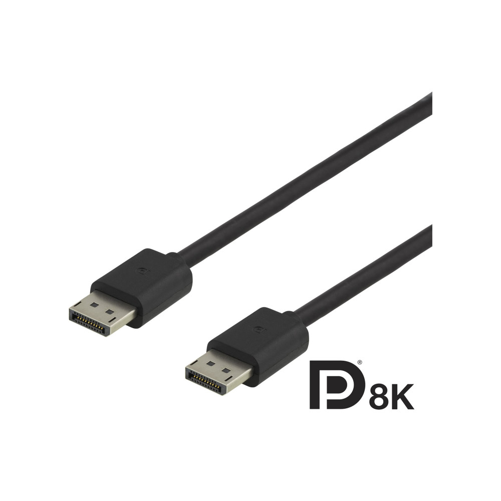 Produktbild för DELTACO DP8K-1010 - DisplayPort-kabel - DisplayPort till DisplayPort - 1 m