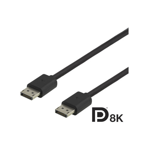 Deltaco DELTACO DP8K-1010 - DisplayPort-kabel - DisplayPort till DisplayPort - 1 m
