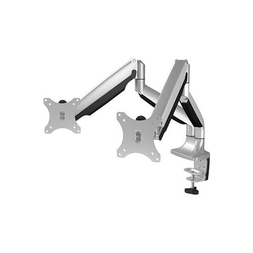 RaidSonic Technology ICY BOX IB-MS504-T monteringssats - justerbar arm - för 2 monitorer - svart, silver