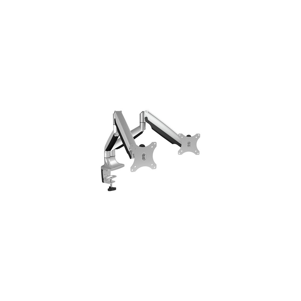 Produktbild för ICY BOX IB-MS504-T monteringssats - justerbar arm - för 2 monitorer - svart, silver