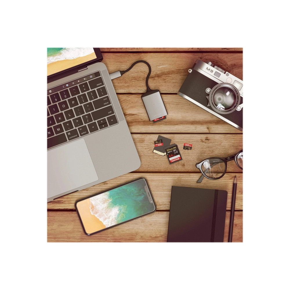 Produktbild för Satechi Aluminum ST-TCU3CRM - kortläsare - USB-C