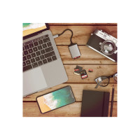 Produktbild för Satechi Aluminum ST-TCU3CRM - kortläsare - USB-C