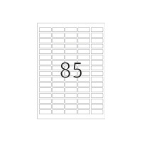 Produktbild för HERMA - etiketter - matt - 2125 etikett (er) - 37 x 13 mm