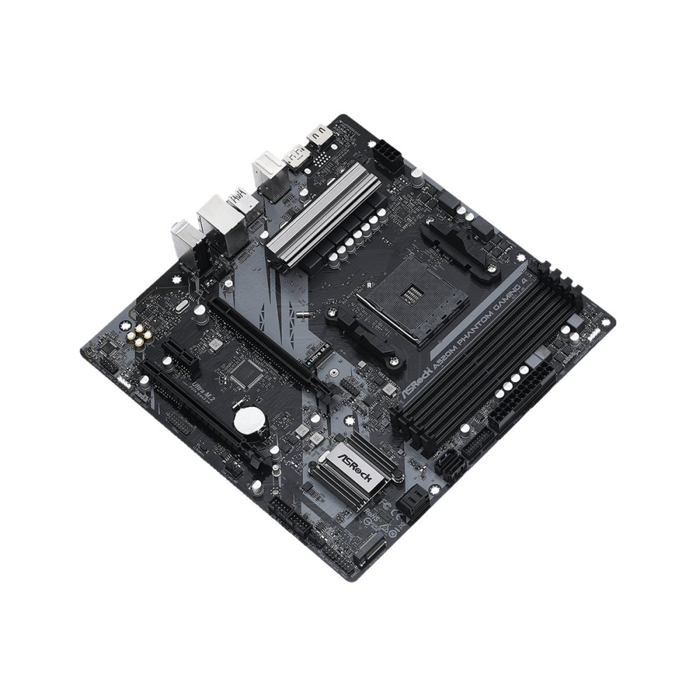 Produktbild för ASRock A520M Phantom Gaming 4 - moderkort - micro ATX - Socket AM4 - AMD A520