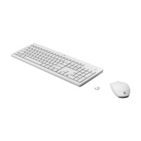 Produktbild för HP 230 - sats med tangentbord och mus - QWERTY - engelska - vit Inmatningsenhet