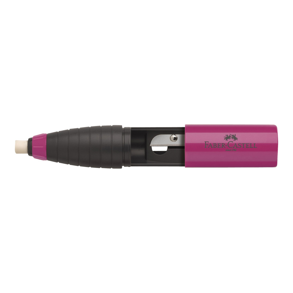 Produktbild för Faber-Castell - radergummihållare - blå, björnbär