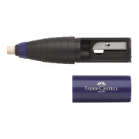 Produktbild för Faber-Castell - radergummihållare - blå, björnbär