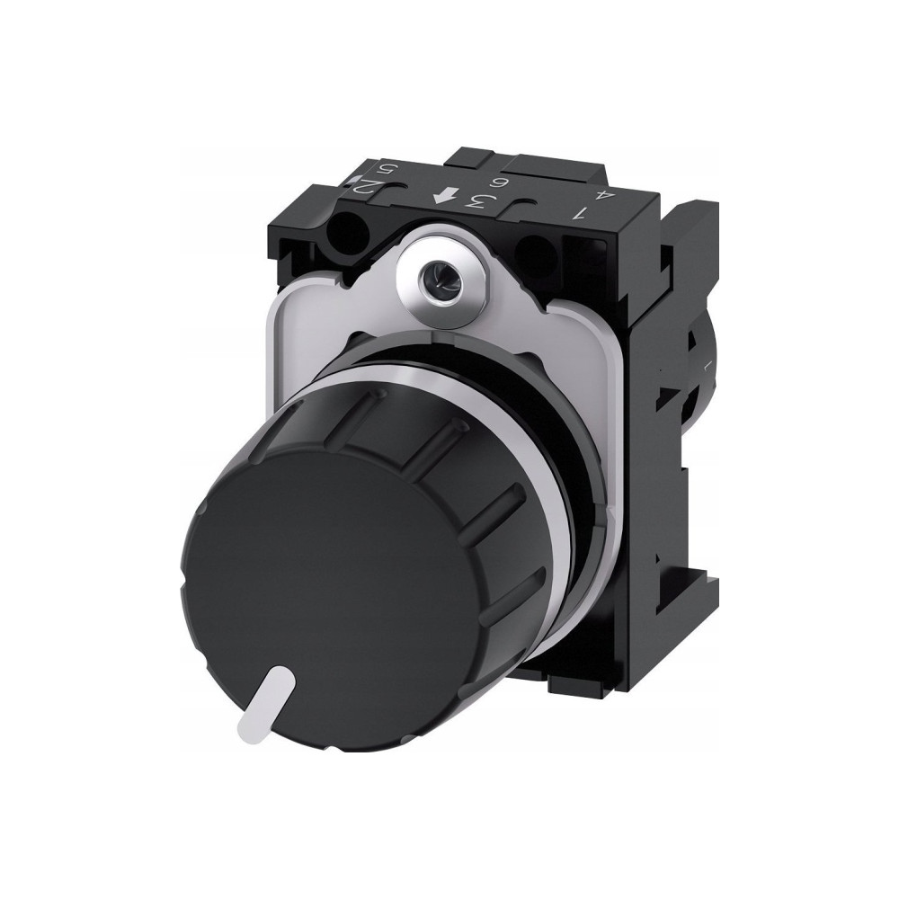 Produktbild för Siemens 3SU12002PW101AA0 3SU1200-2PW10-1AA0 vridpotentiomete...