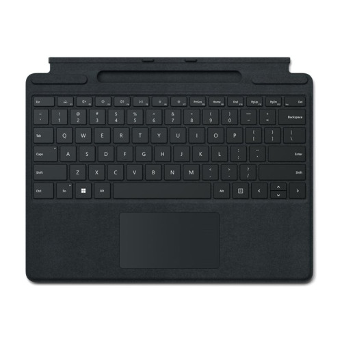 Microsoft Microsoft Surface Pro Keyboard - tangentbord - med accelerometer, pekplatta, Förvarings- och laddningsfack för Surface Slim Pen 2 - QWERTZ - tysk - svart - med Slim Pen 2 Inmatningsenhet