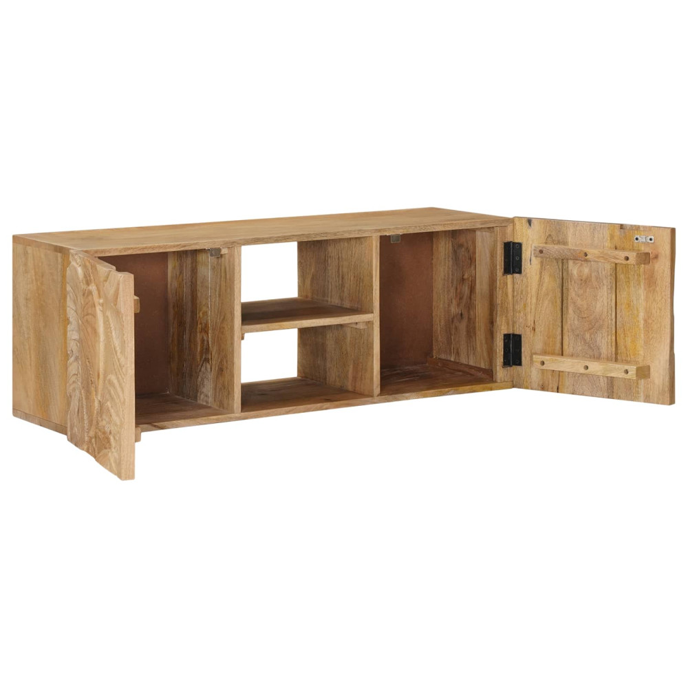 Produktbild för Vägg TV Skåp med hylla med lagring med dörr 100 x 30 x 35 cm