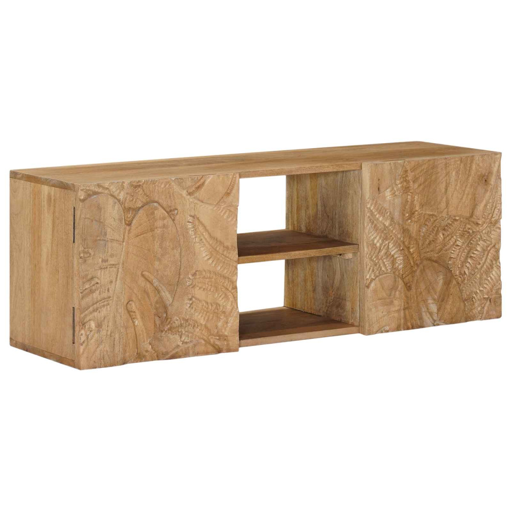 Produktbild för Vägg TV Skåp med hylla med lagring med dörr 100 x 30 x 35 cm