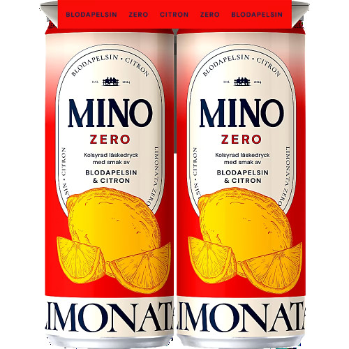 Mino Blodapelsin Citron Zero 33cl 4-pack