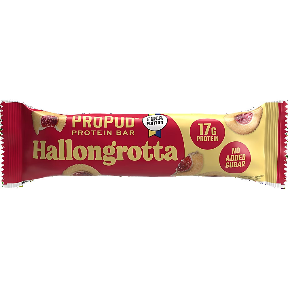 Produktbild för Hallongrotta Proteinbar 55g