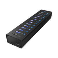 Produktbild för ICY BOX IB-AC6113 - hubb - 13 portar