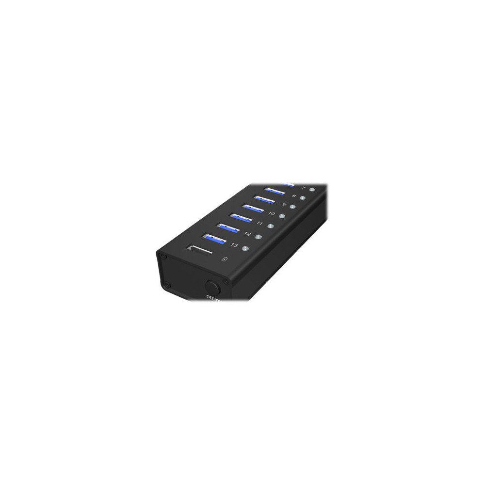 Produktbild för ICY BOX IB-AC6113 - hubb - 13 portar