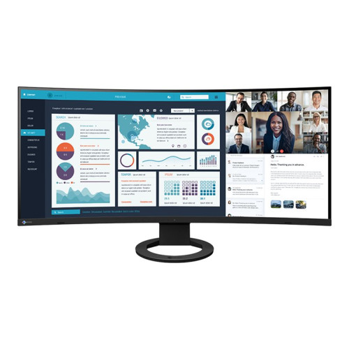 Eizo Nanao EIZO FlexScan EV3895-BK - med FlexStand - LED-skärm - böjd - 37.5"