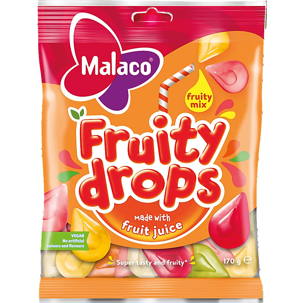 Produktbild för Fruity Mix Fruity Drops 170g