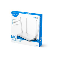 Produktbild för Cudy WR1300 - 3.0 - trådlös router - Wi-Fi 5 - skrivbordsmodell, väggmonterbar