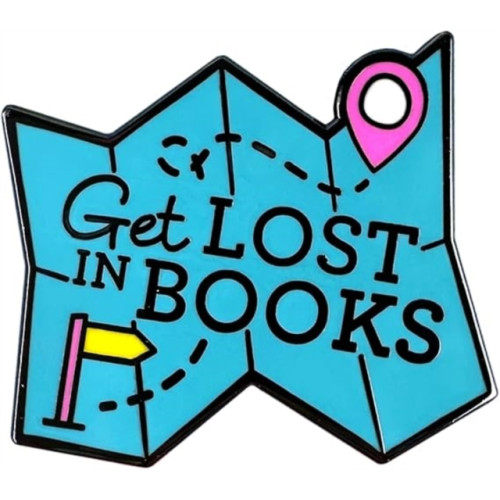 Pawprint Family Get Lost in Books Pin Badge