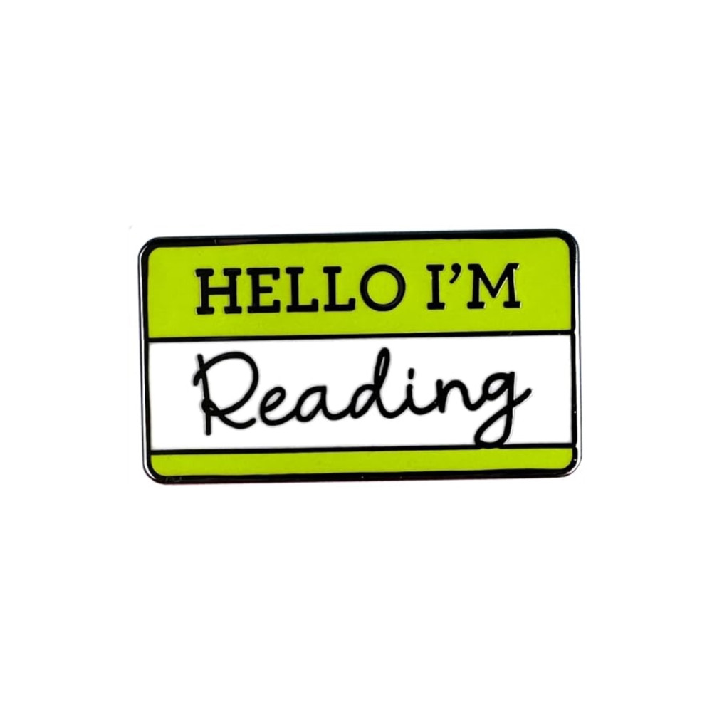 Produktbild för Hello I'm Reading Pin Badge