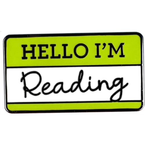 Pawprint Family Hello I'm Reading Pin Badge