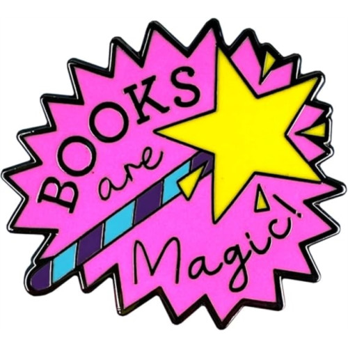Pawprint Family Books Are Magic Pin Badge