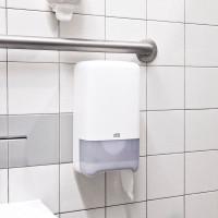 Produktbild för Tork Universal Mid-Size T6 - toalettpapper - rulle - 135 m - vit (paket om 27)